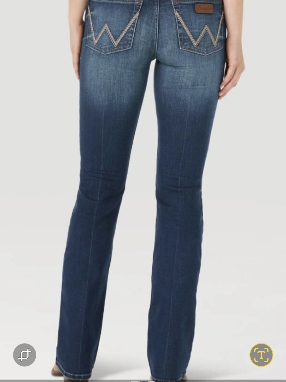Wrangler Women's Dark Blue Bootcut Jeans